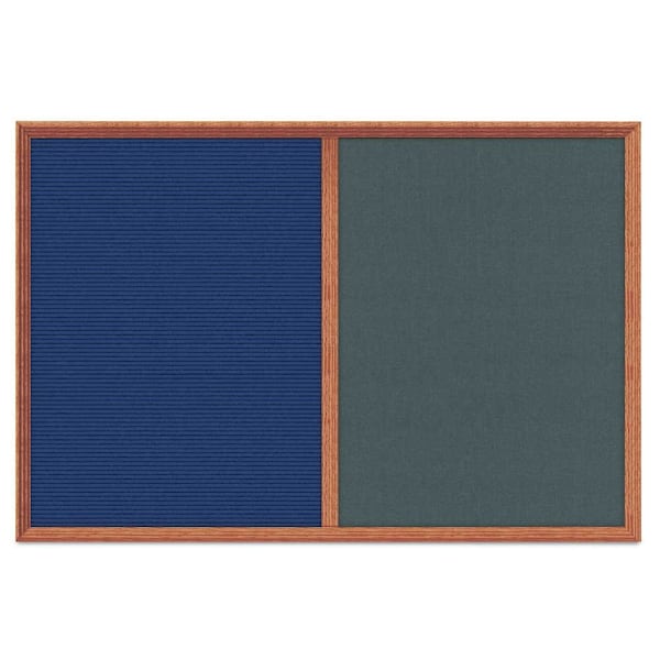 Enclosed Corkboard, 1 Door, 60"x36", 4" Fra
